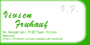 vivien fruhauf business card